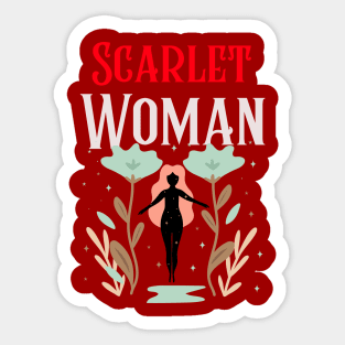 Scarlet Woman Thelema occult Thelema Babalon Crowley Magick Sticker